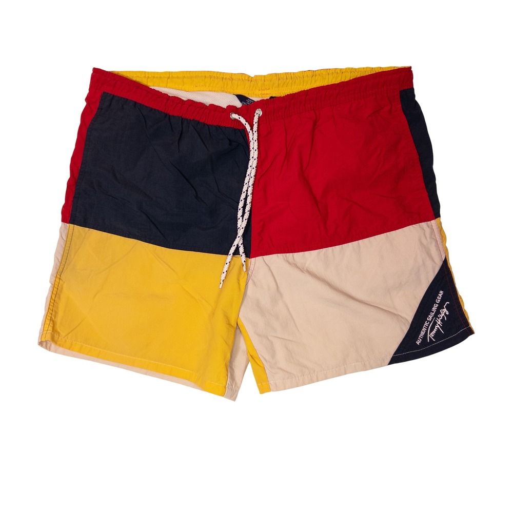 Tommy Hilfiger Swim Trunks Mens Medium Multicolor Sailing Gear Shorts